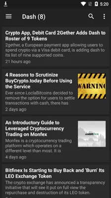 Bitcoin News android App screenshot 1